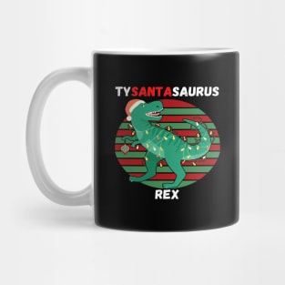 Santa Dinosaur T-Rex Raptor Christmas Presents Family Gift Mug